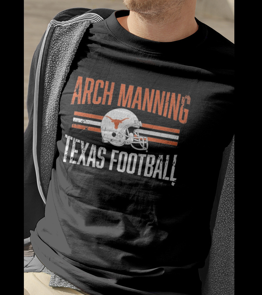 Texas Longhorns Arch Manning Football Helmet Hero T-Shirt
