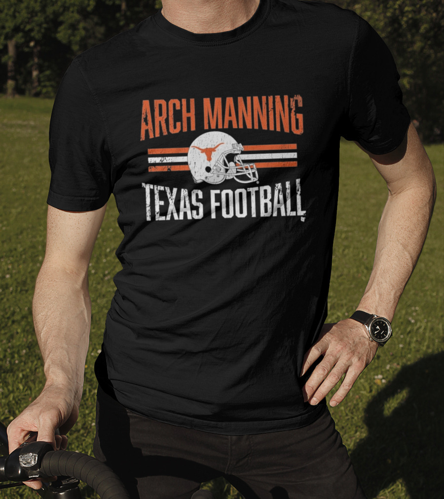 Texas Longhorns Arch Manning Football Helmet Hero T-Shirt