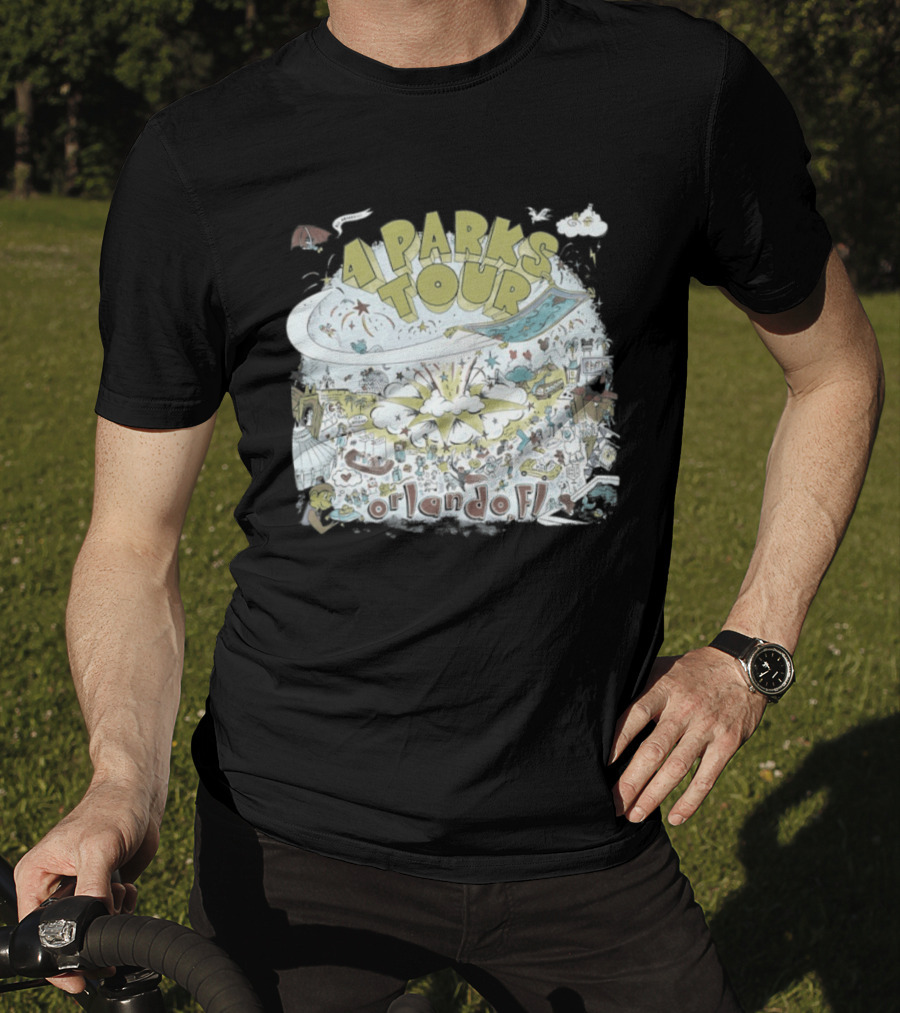 Dookie 4 Parks Tour Orlando FL Colorful Adventure T-Shirt