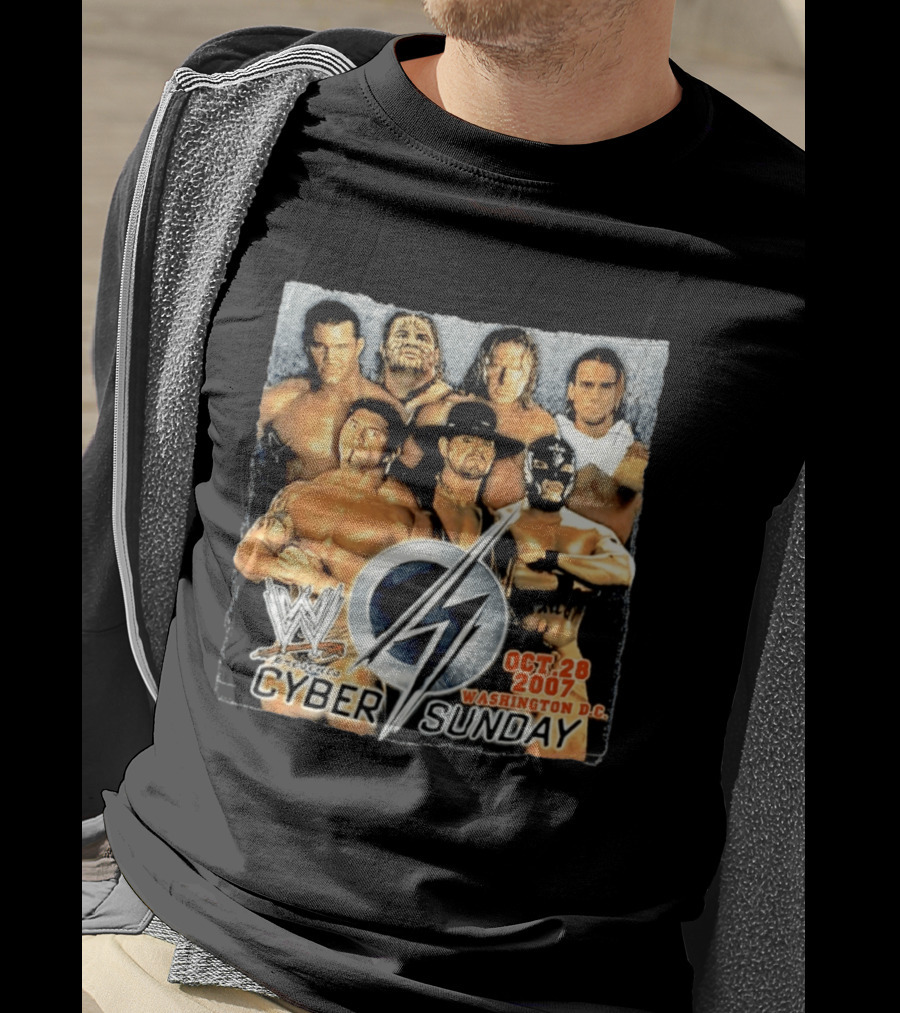 WWE Presents Cyber Sunday Oct 28 2007 Washington DC T-Shirt