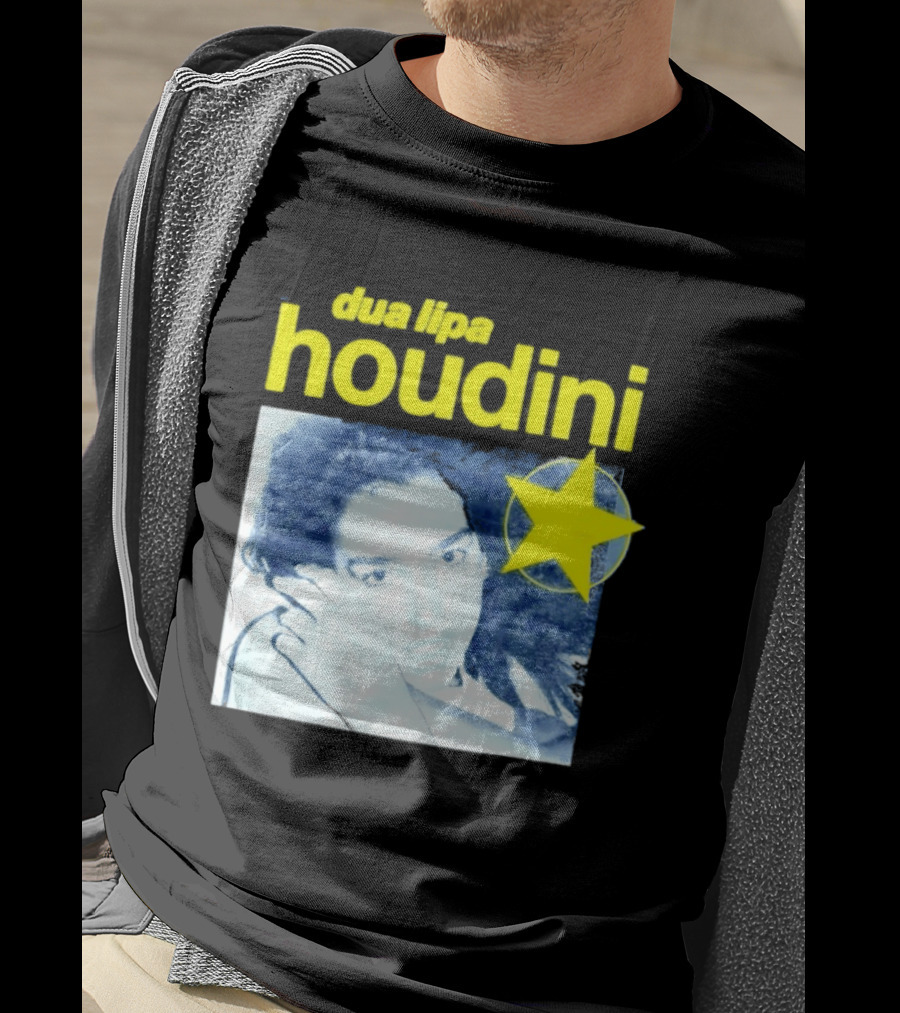 Dua Lipa Houdini Pop Music Radical Optimism Yellow Star T-Shirt