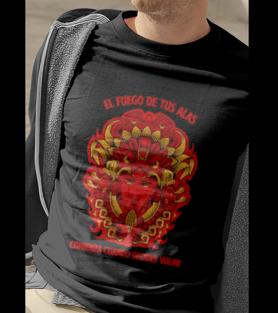 El Fuego De Tus Alas Comienza Cuando Decides Volar Aztec T-Shirt