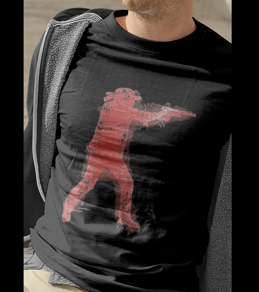 Jordan Salinas Idaho Twin Falls Hero Red Cracked Shooter T-Shirt