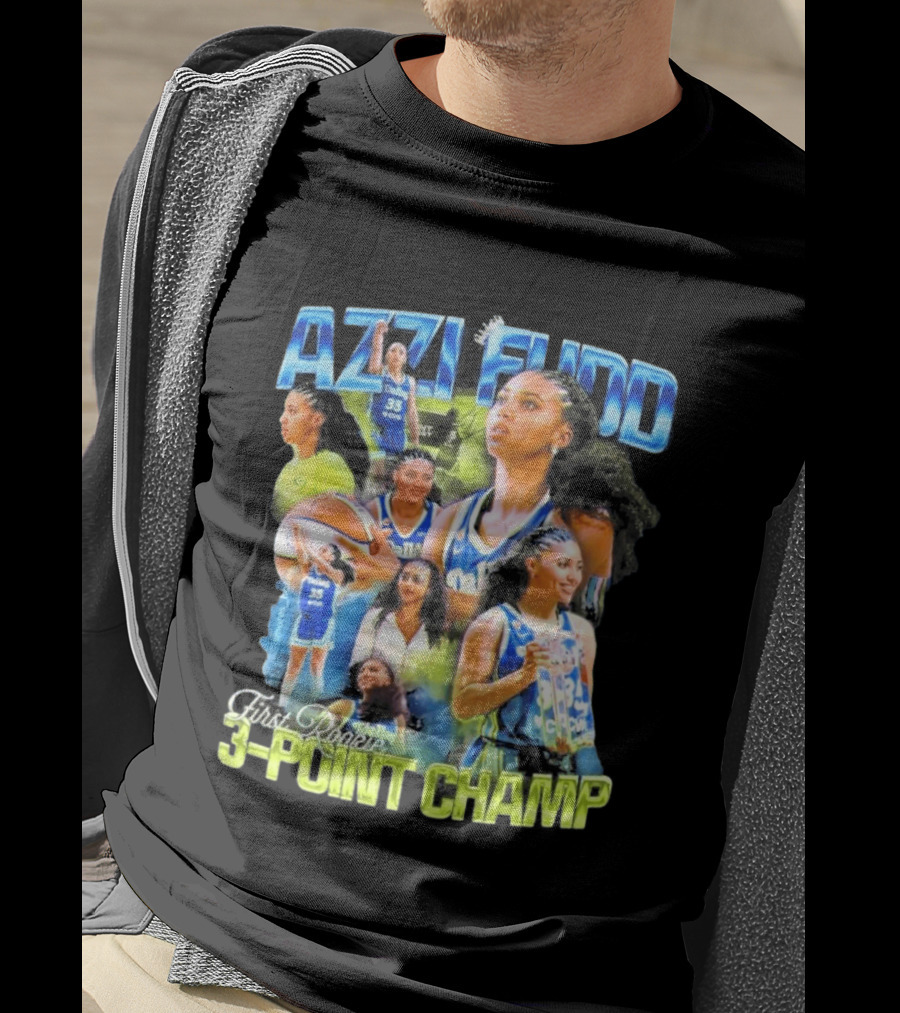 Azzi Fudd Dallas 35 First Rookie 3 Point Champ T-Shirt