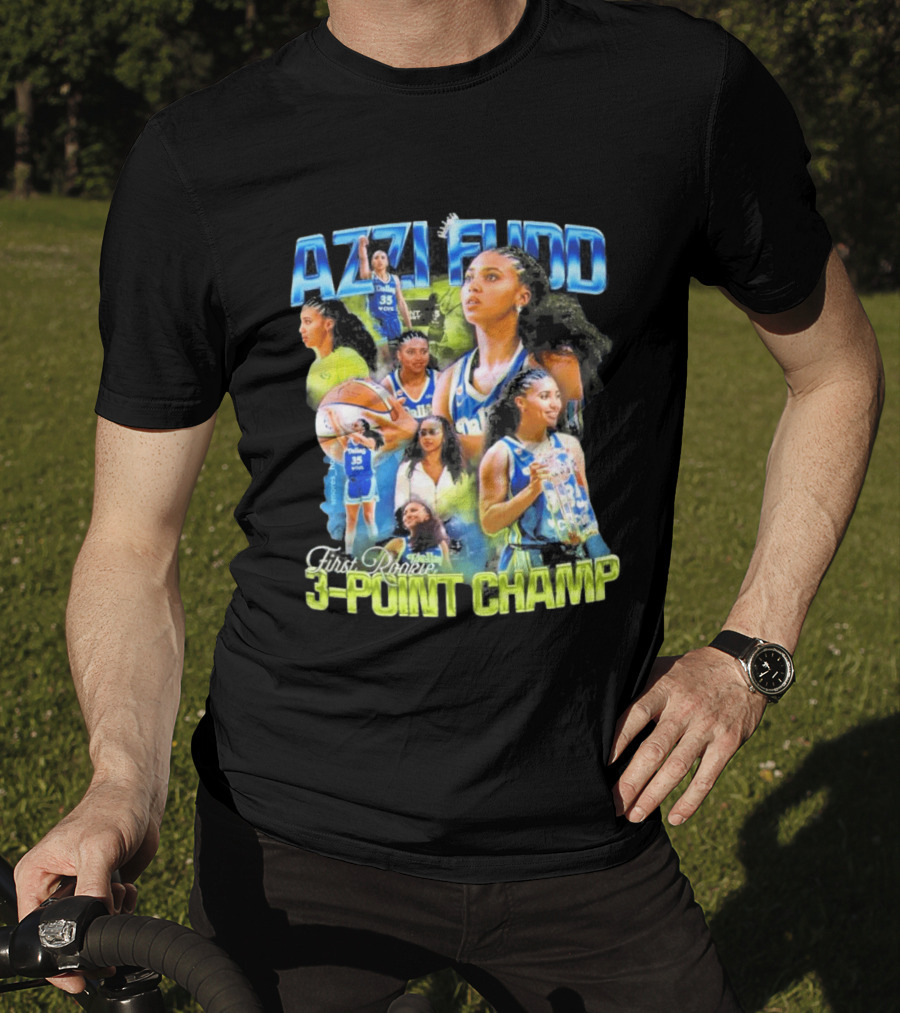 Azzi Fudd Dallas 35 First Rookie 3 Point Champ T-Shirt