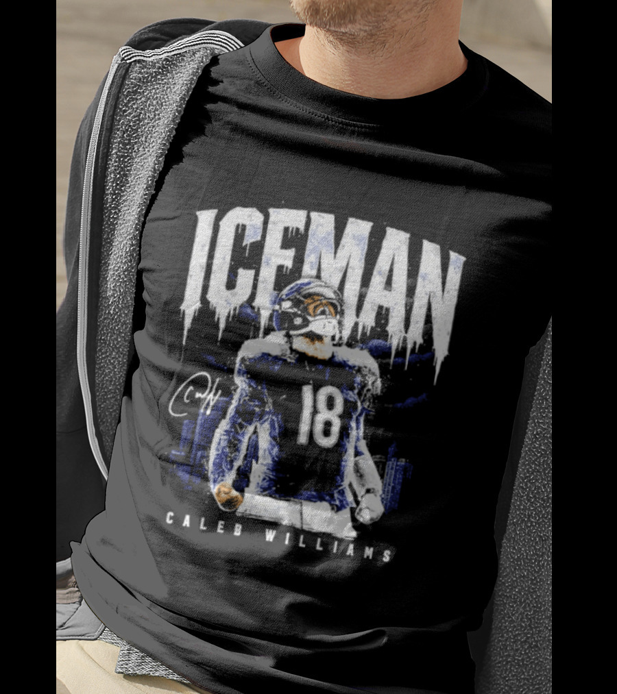 ICEMAN Caleb Williams 18 Chicago Bears T-Shirt