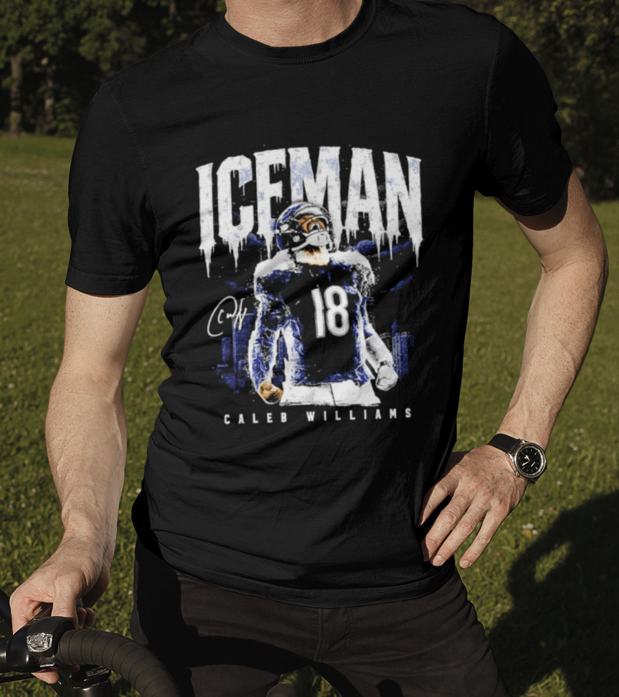 ICEMAN Caleb Williams 18 Chicago Bears T-Shirt