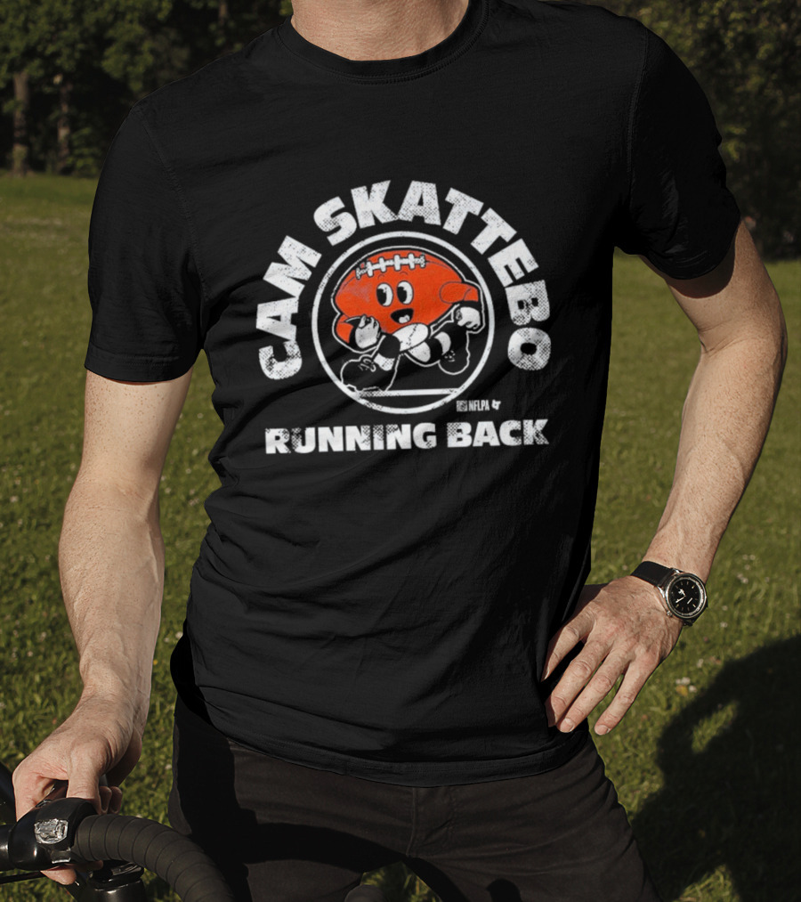 Cam Skattebo Running Back Football Buddies Retro Cartoon Fun T-Shirt