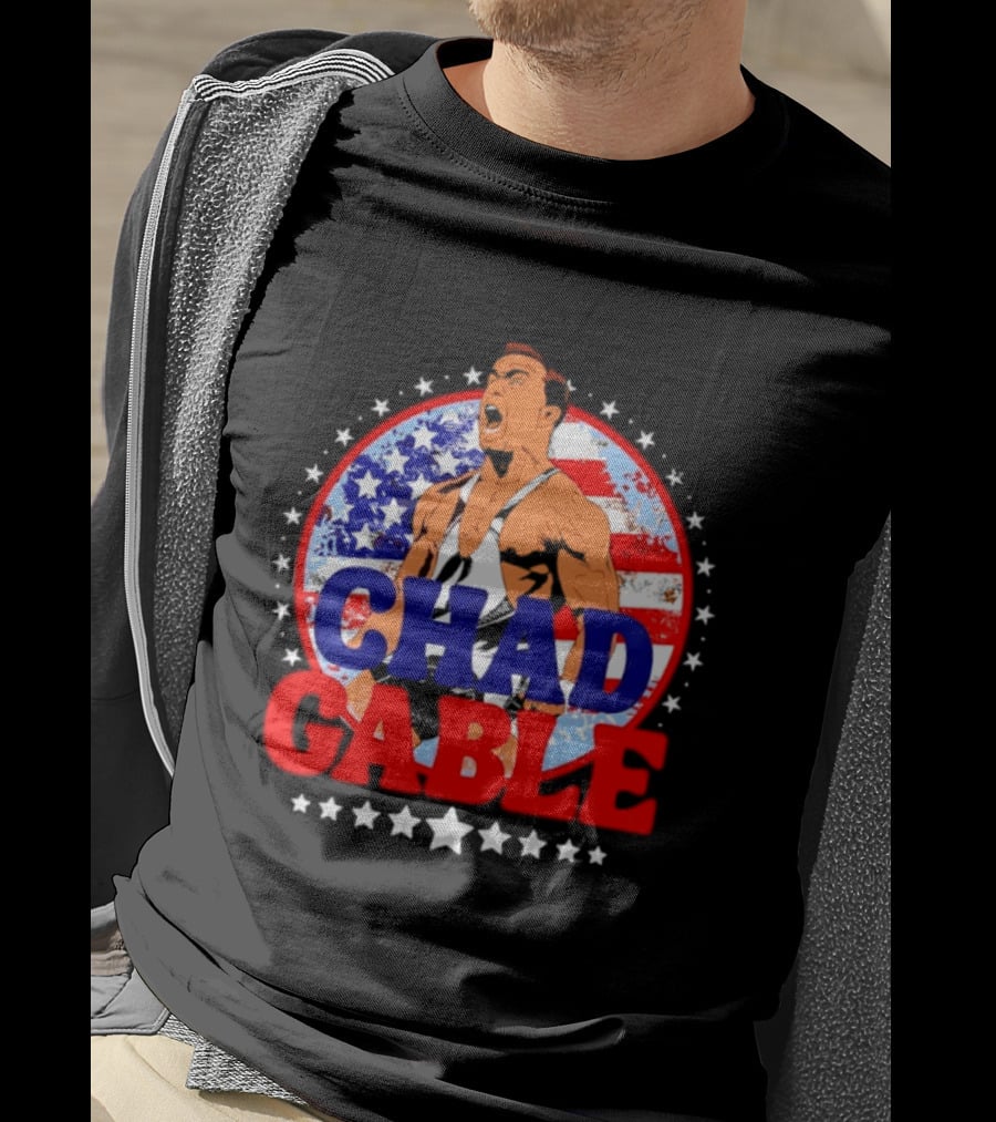 Chad Gable WWE Wrestling American Flag T-Shirt