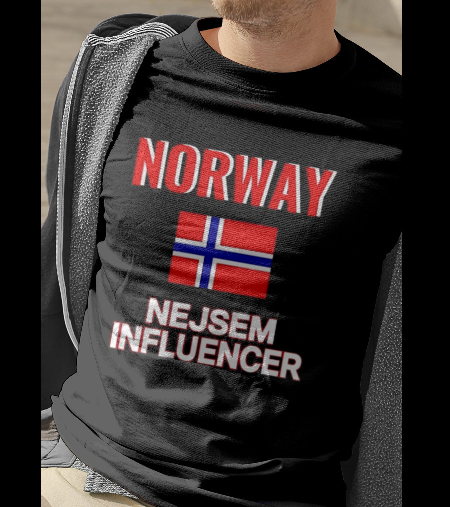 Norway Flag Nejsem Influencer T-Shirt