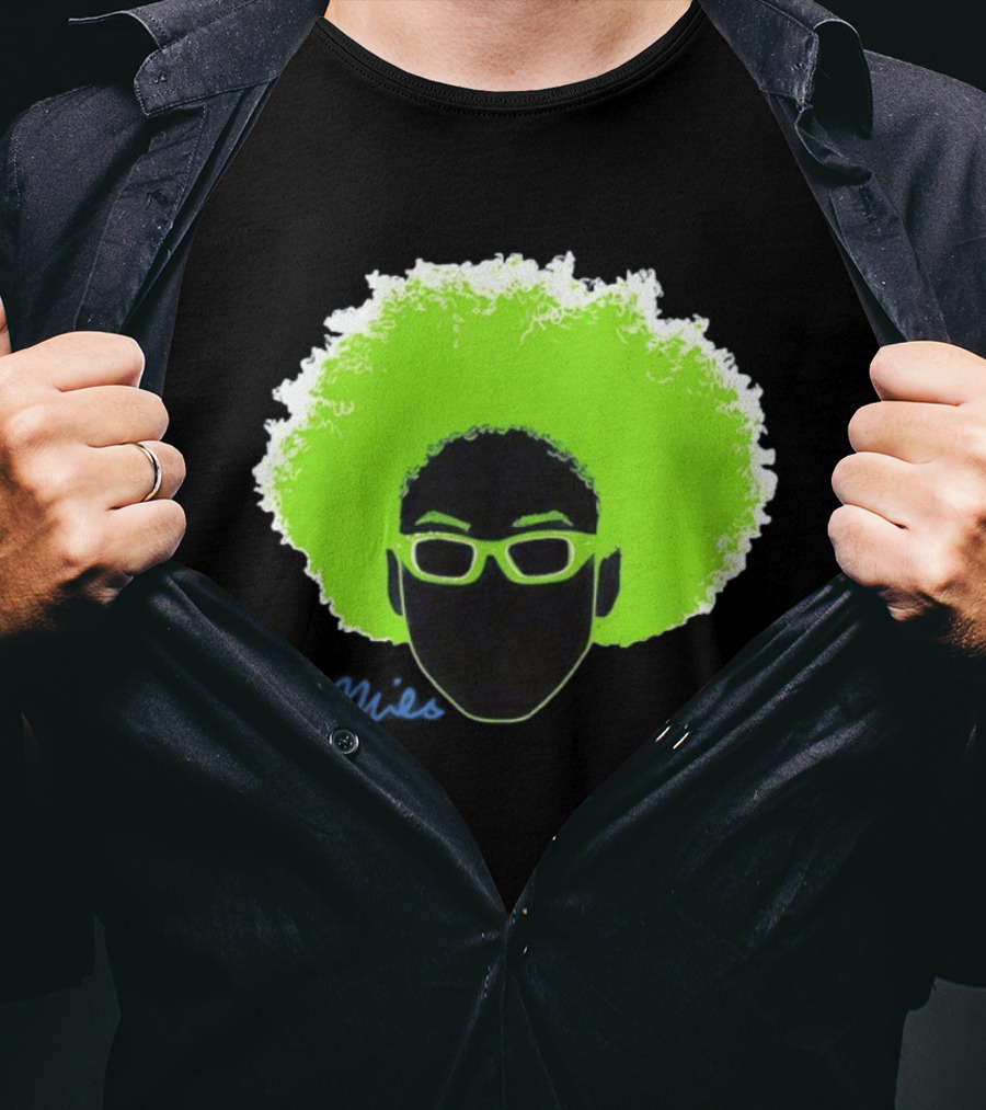 Olivia Miles Minnesota Lynx 2026 WNBA Green Afro And Glasses T-Shirt