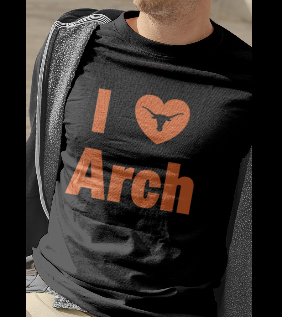I Heart Arch Longhorns Football Fan T-Shirt