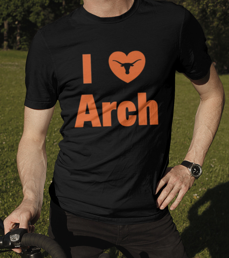 I Heart Arch Longhorns Football Fan T-Shirt