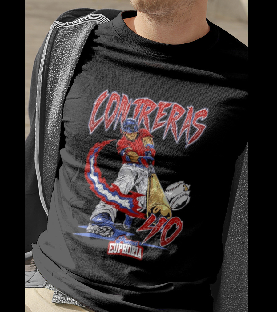 Boston Red Sox Willson Contreras 40 MLB Player Planet Euphoria Comic 2026 T-Shirt