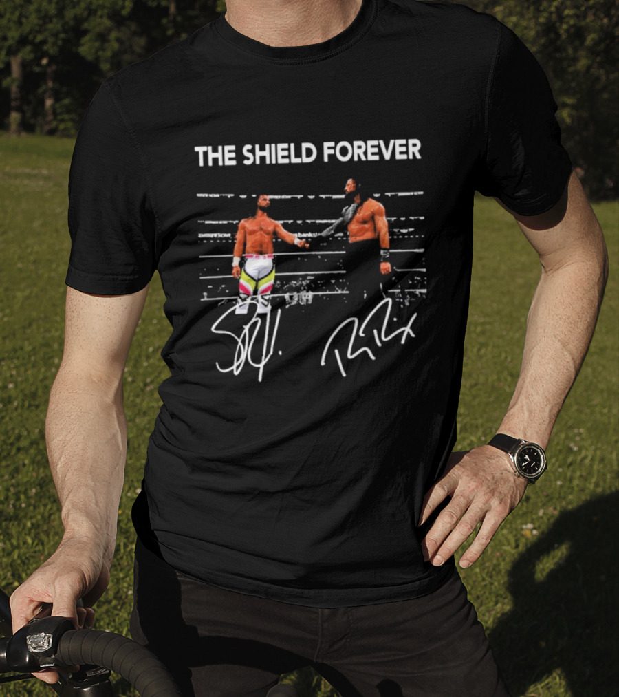 The Shield Forever Roman Reigns Seth Rollins Iconic Wrestling Partnership T-Shirt