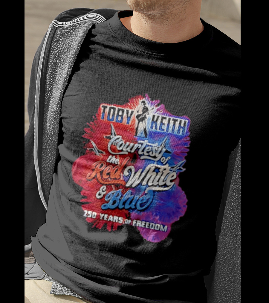 Toby Keith Courtesy Of The Red White And Blue 250 Years Of Freedom Jets T-Shirt