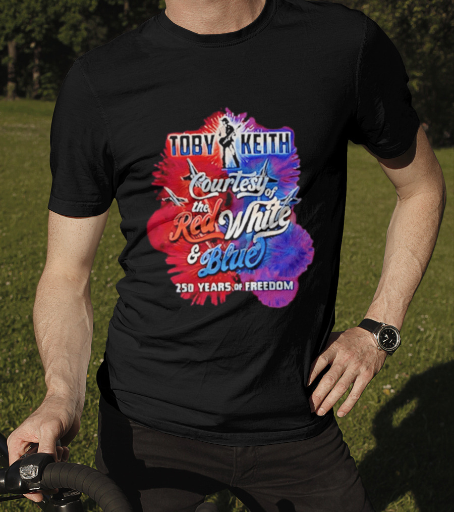 Toby Keith Courtesy Of The Red White And Blue 250 Years Of Freedom Jets T-Shirt