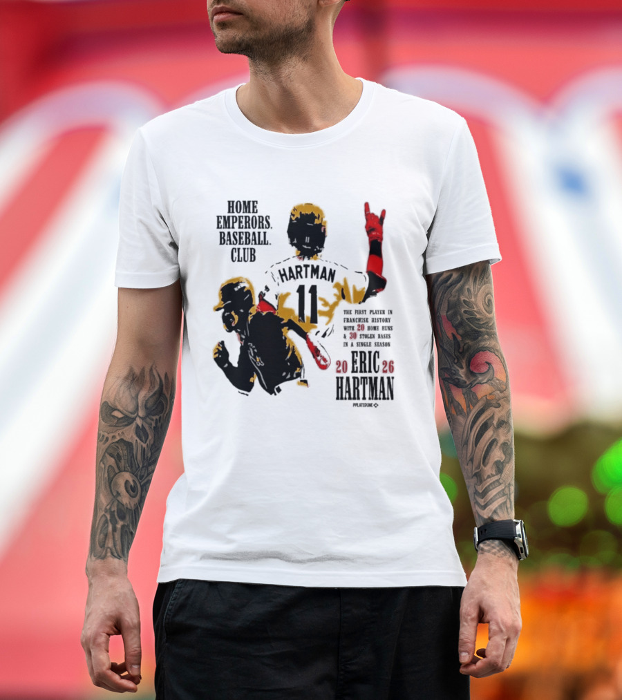 Eric Hartman Rome Emperors Baseball Club 2030 Season T-Shirt