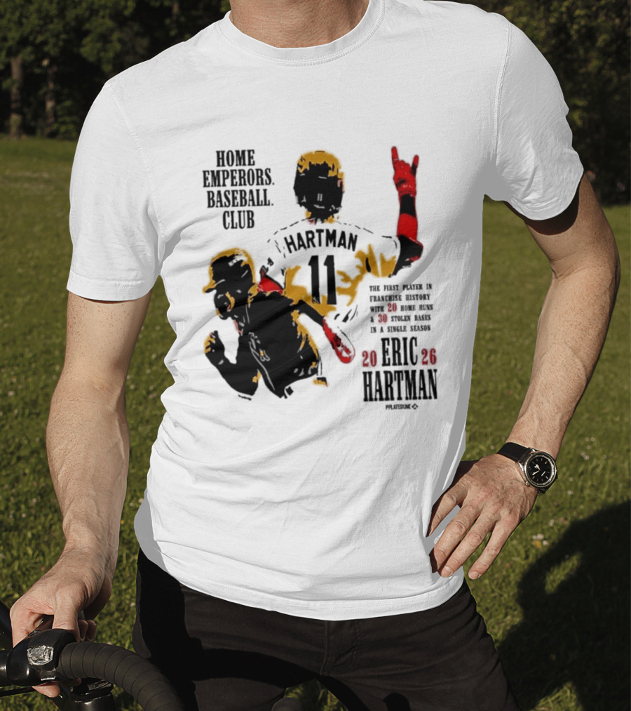 Eric Hartman Rome Emperors Baseball Club 2030 Season T-Shirt