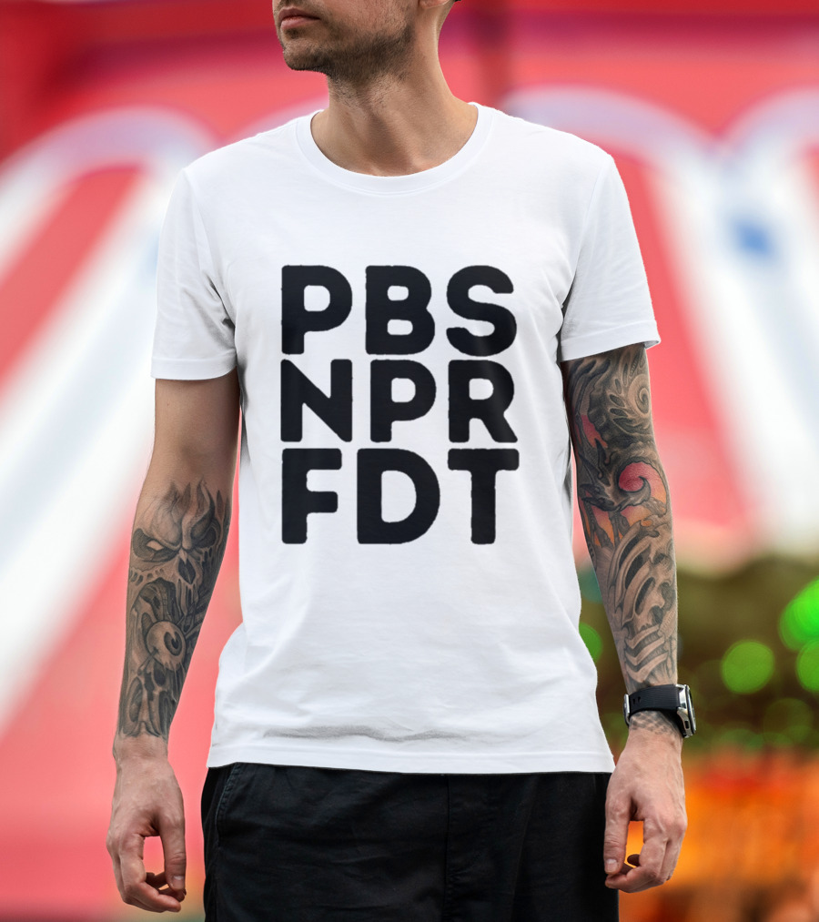 PBS NPR FDT Bold Alphabet Blocks T-Shirt
