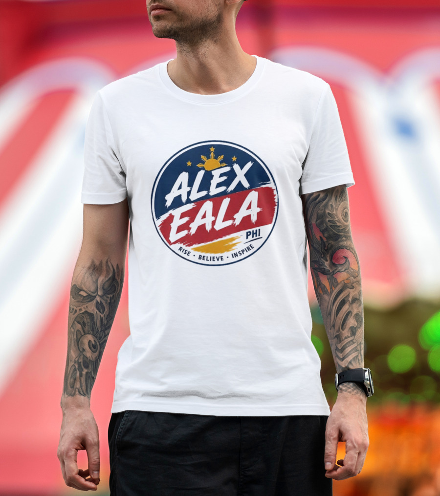 Alex Eala Rise Believe Inspire Philippine Flag Sun Stars T-Shirt
