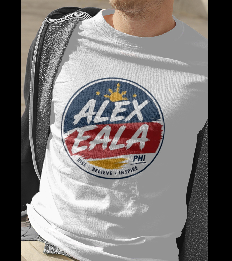 Alex Eala Rise Believe Inspire Philippine Flag Sun Stars T-Shirt