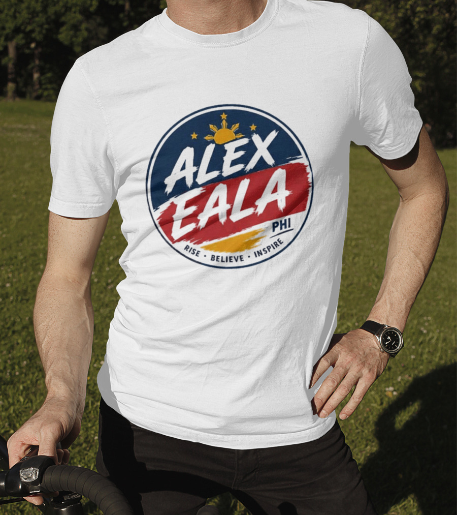 Alex Eala Rise Believe Inspire Philippine Flag Sun Stars T-Shirt