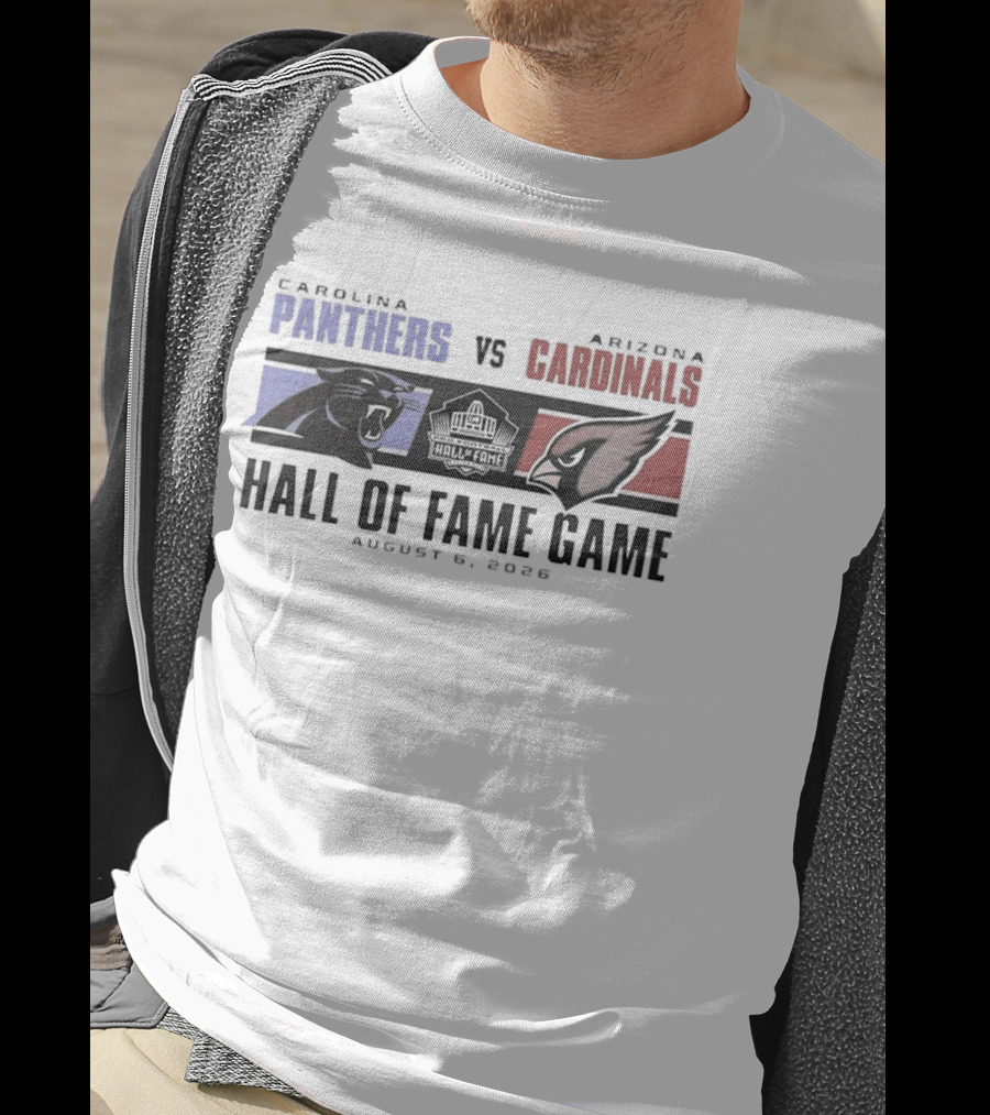 Carolina Panthers Vs Arizona Cardinals August 8 2026 Hall Of Fame Game T-Shirt