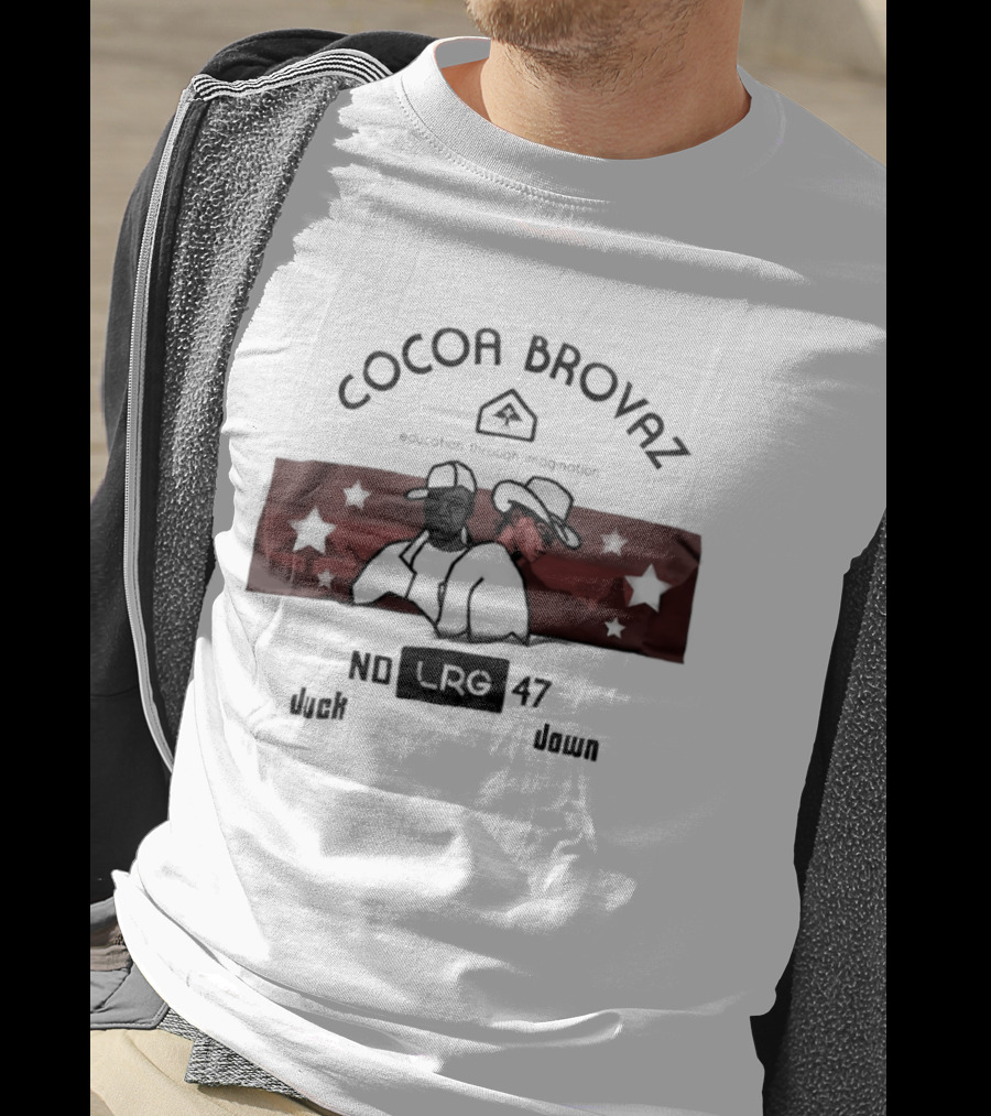 Cocoa Brovaz Duck Down LRG No 47 Urban Streetwear T-Shirt