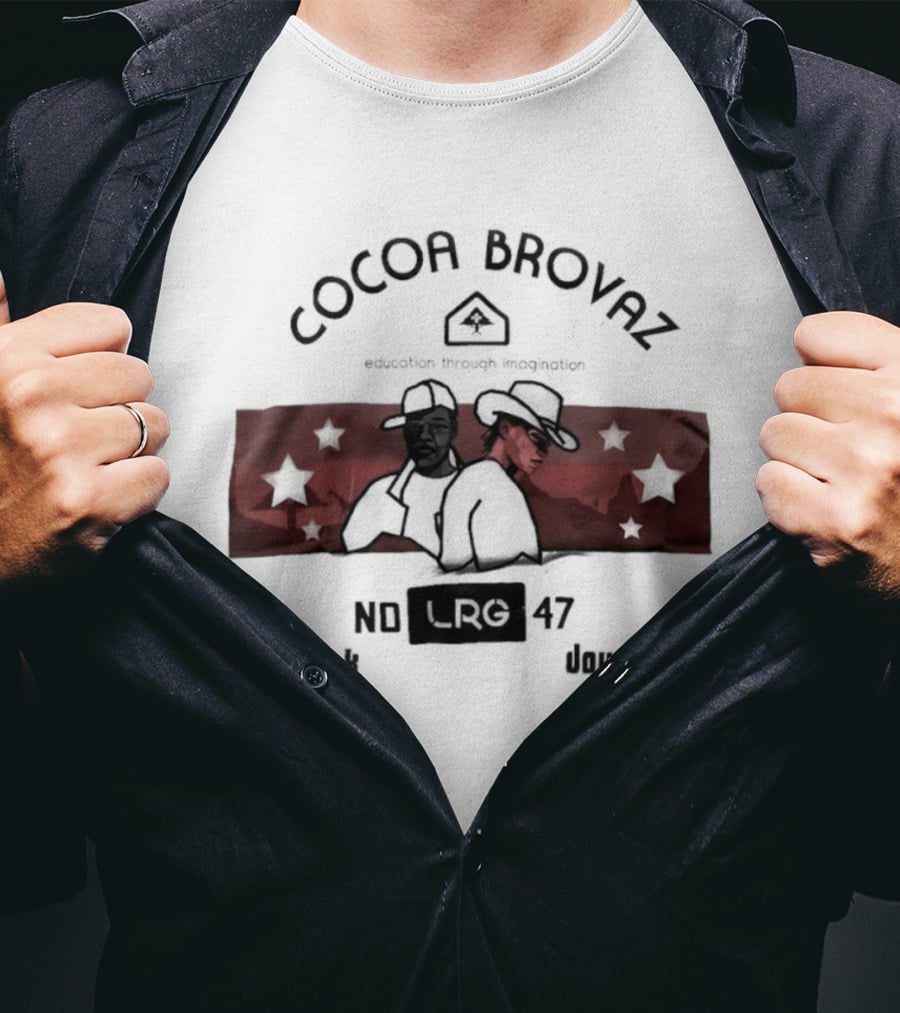 Cocoa Brovaz Duck Down LRG No 47 Urban Streetwear T-Shirt