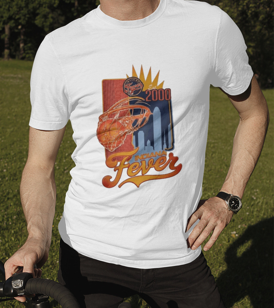 Indiana Fever Est 2000 Basketball Skyline T-Shirt