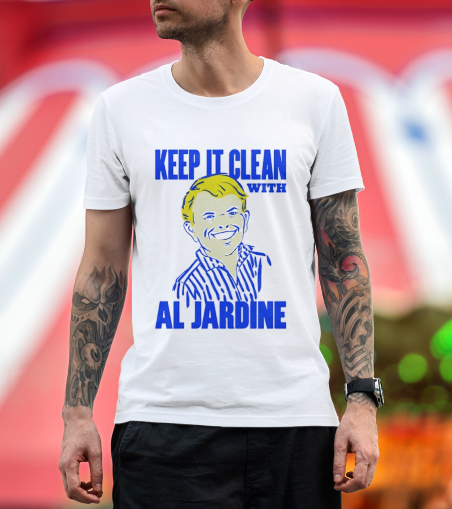 Keep It Clean With Al Jardine Blue Yellow T-Shirt