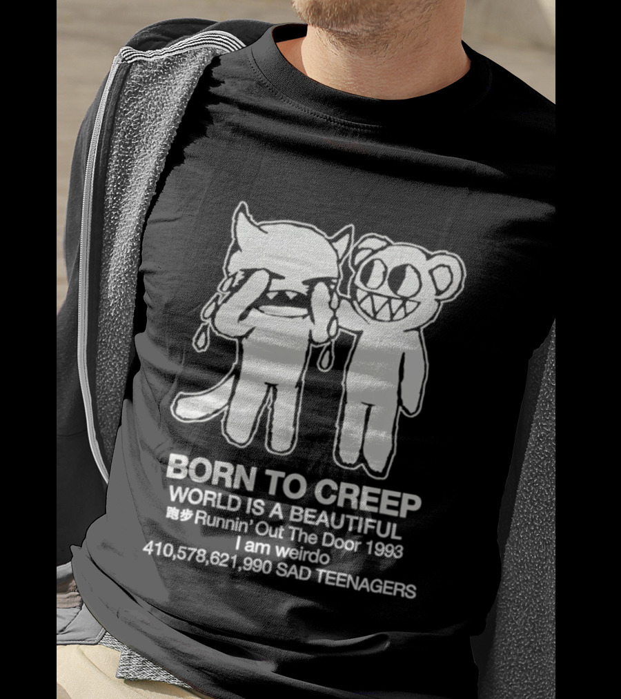 Born To Creep Sad Teenagers I Am Weirdo Runnin' Out The Door 1993 T-Shirt