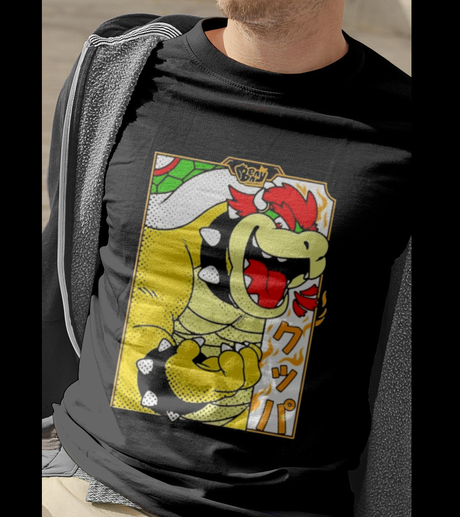 Bowser Japanese Pop Art Comic Style T-Shirt