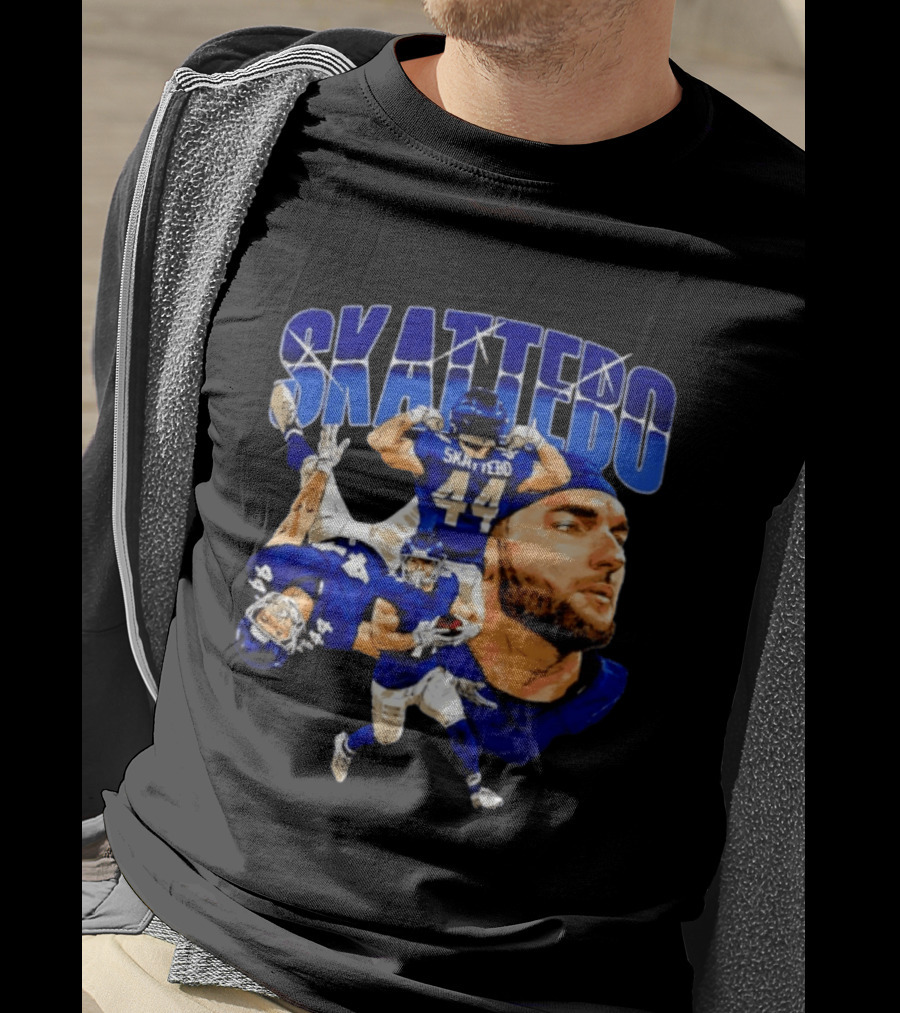 New York Giants Cameron Skattebo 44 Football Player Action Collage T-Shirt