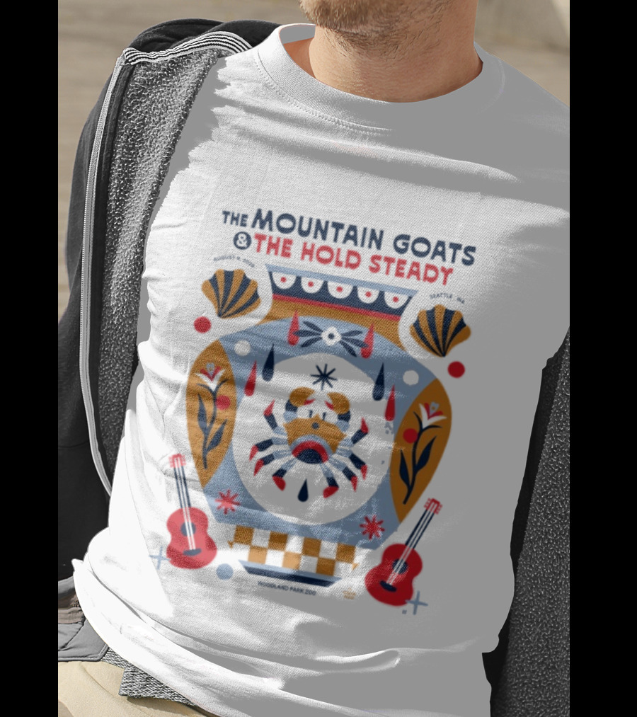 The Mountain Goats And The Hold Steady Live August 9 2026 Seattle WA Vintage Music Event T-Shirt