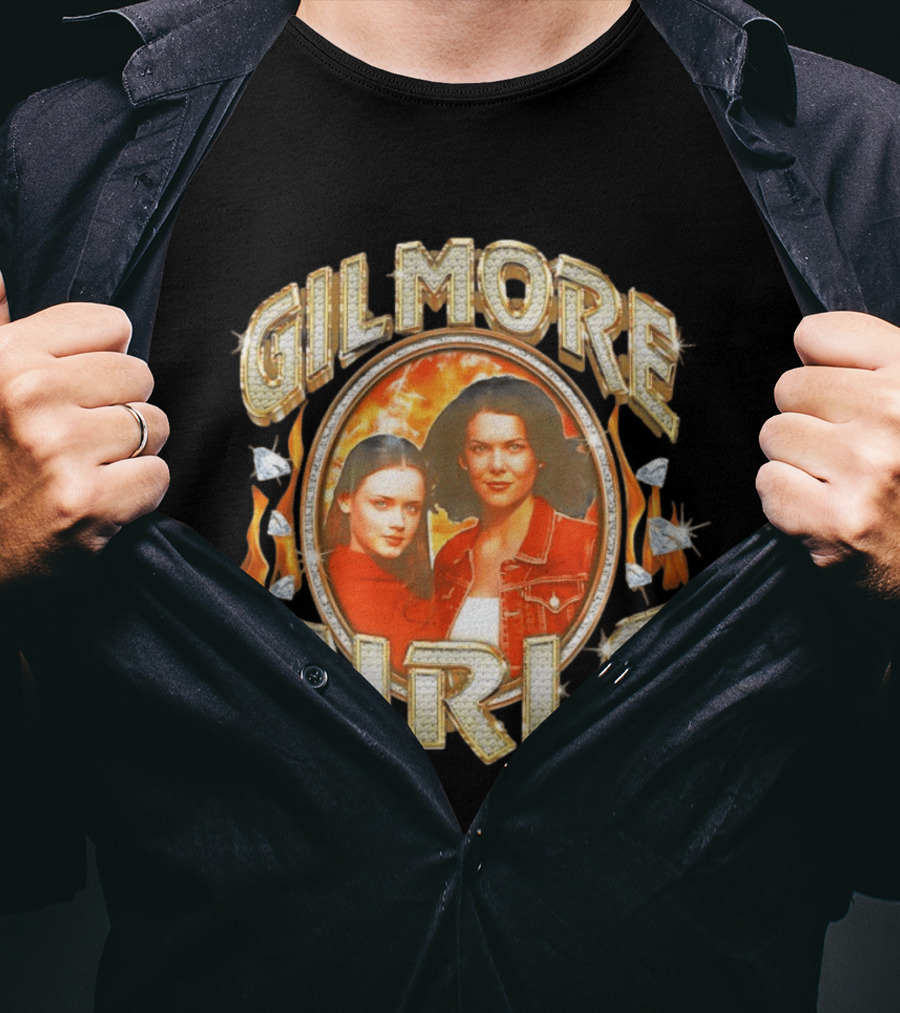 Gilmore Girls Flame Diamond 90s Bootleg T-Shirt