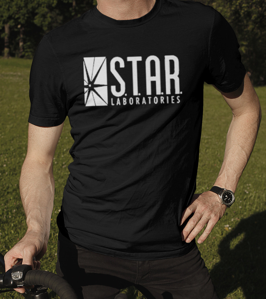 S.T.A.R. Laboratories Grant Gustin Barry Allen The Flash Dark Navy T-Shirt