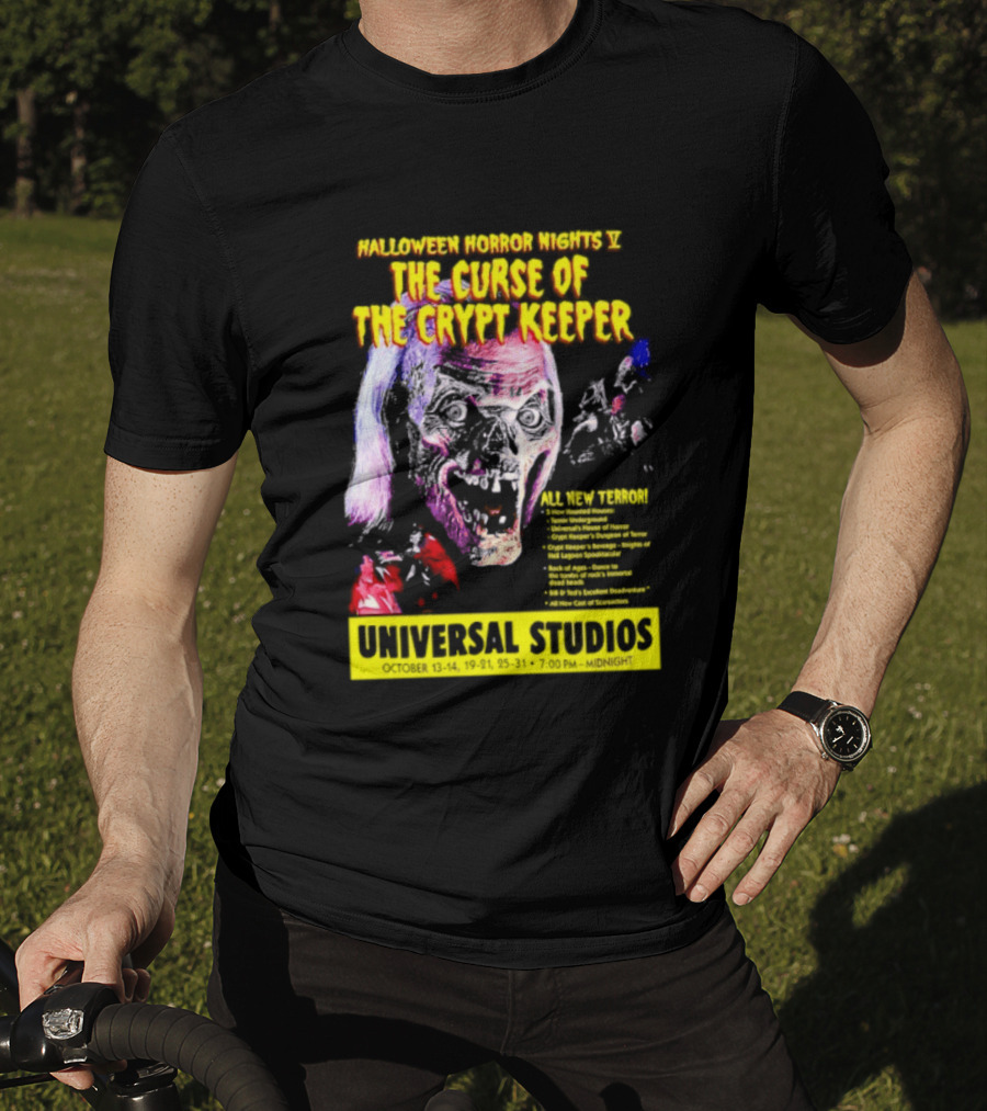 Halloween Horror Nights V The Curse Of The Crypt Keeper Universal Studios 40 Nights Of Terror Universal Studios Midnight T-Shirt