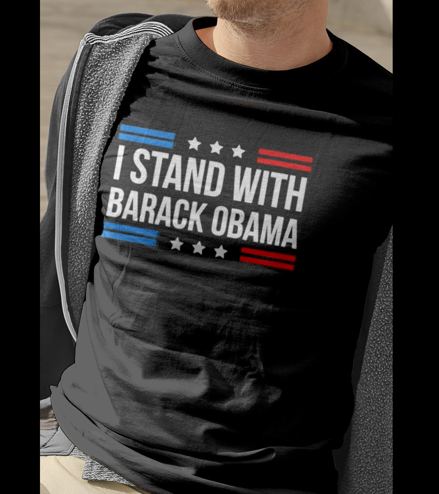 I Stand With Barack Obama Stars And Stripes T-Shirt