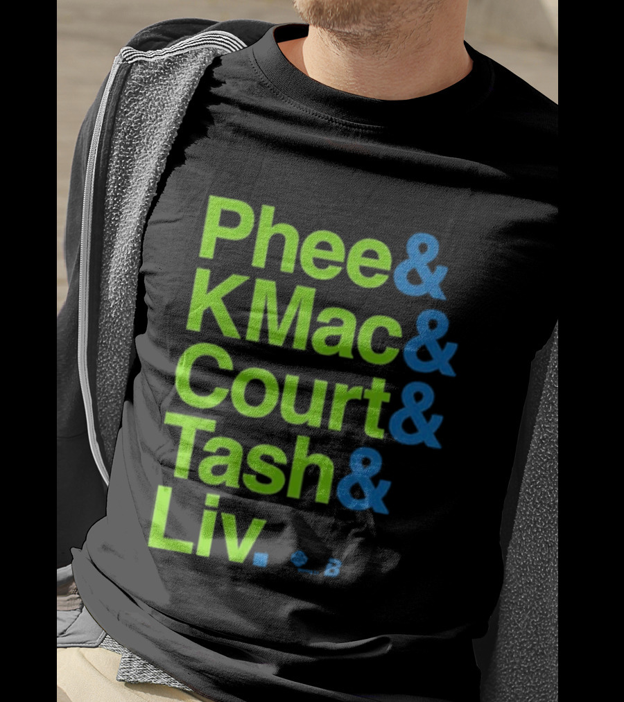 Minnesota Women's Basketball Phee & Kmac & Court & Tash & Liv Ampersand Stars 2026 T-Shirt