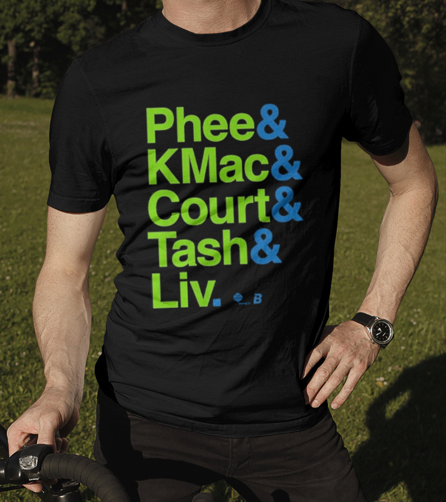 Minnesota Women's Basketball Phee & Kmac & Court & Tash & Liv Ampersand Stars 2026 T-Shirt