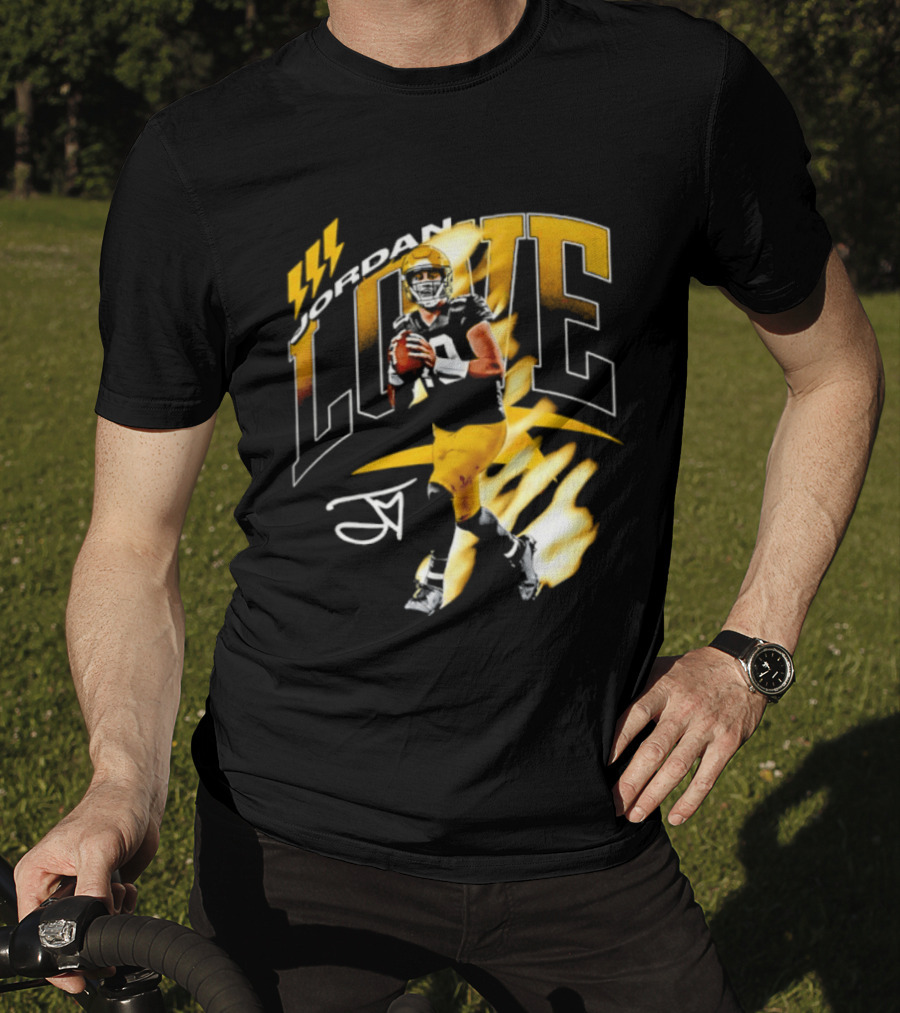 Jordan Love Green Bay Packers 10 Football Star Player Number 10 T-Shirt