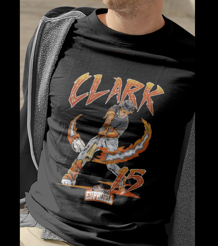 Max Clark Planet Euphoria Baseball Swing 15 Detroit Tigers 2026 MLB Season T-Shirt