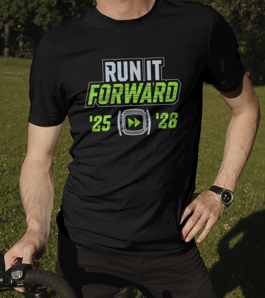 Seattle Seahawks Run It Forward 25 26 Ring T-Shirt