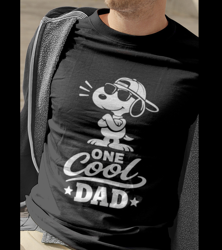 Snoopy One Cool Dad Peanuts Father's Day T-Shirt