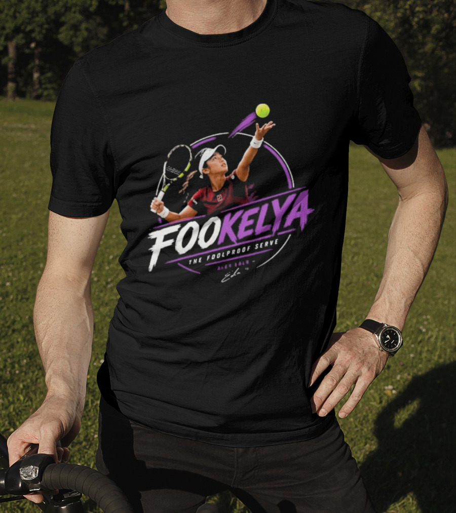 Fookelya The Poolproof Serve Tennis Player Action Serve T-Shirt