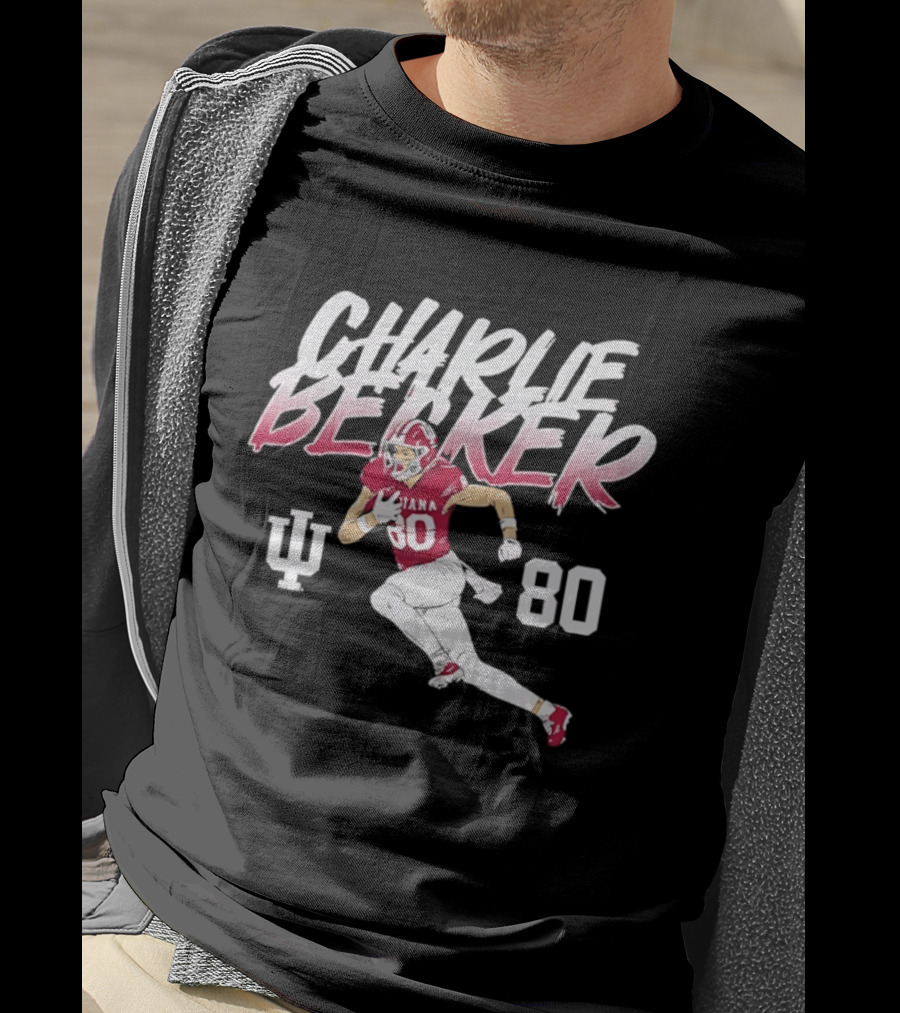 Charlie Becker Indiana Hoosiers 80 Pose With IU T-Shirt