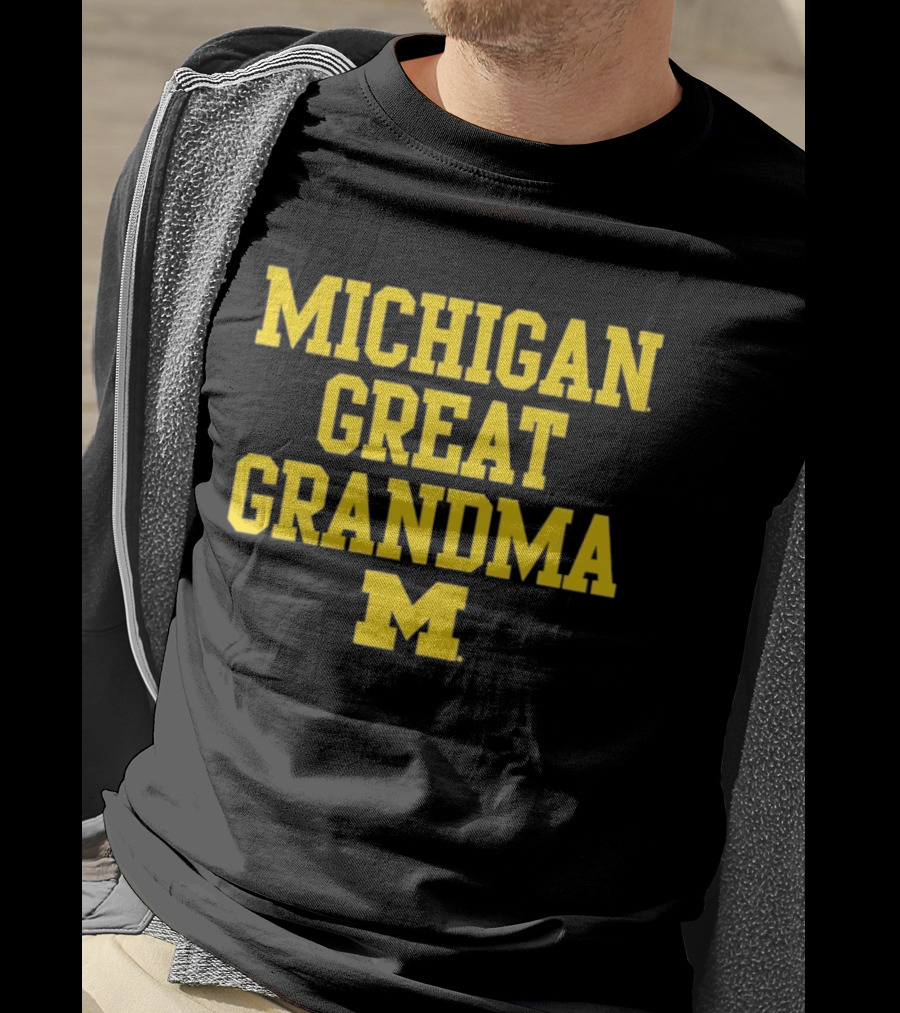 Michigan Wolverines Great Grandma M 2026 NCAA Family Sports Fan Gear T-Shirt
