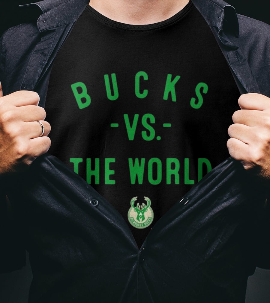 Milwaukee Bucks Vs The World NBA 2026 T-Shirt